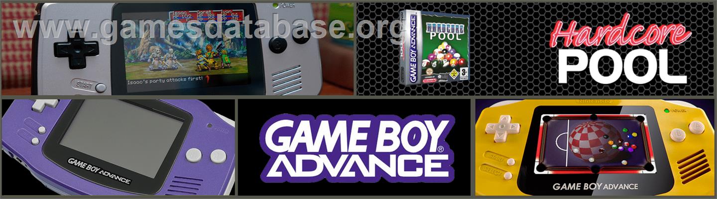 Hardcore Pool - Nintendo Game Boy Advance - Artwork - Marquee