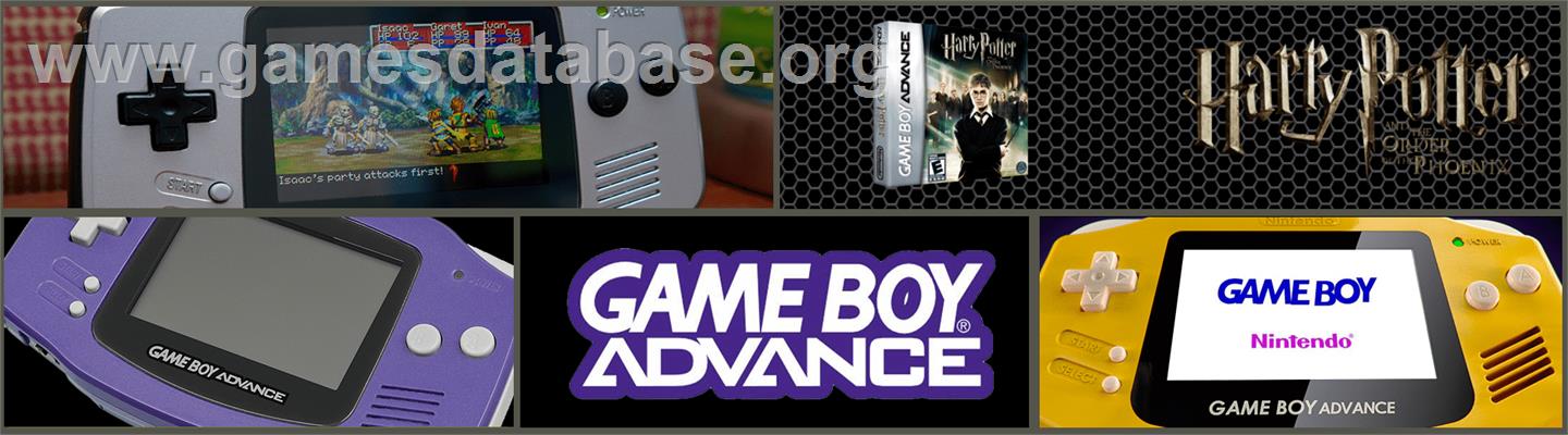 Harry Potter and the Order of the Phoenix - Nintendo Game Boy Advance - Artwork - Marquee