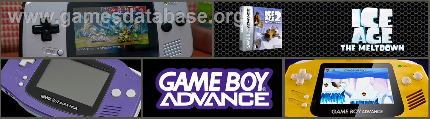Ice Age 2 - The Meltdown - Nintendo Game Boy Advance - Artwork - Marquee