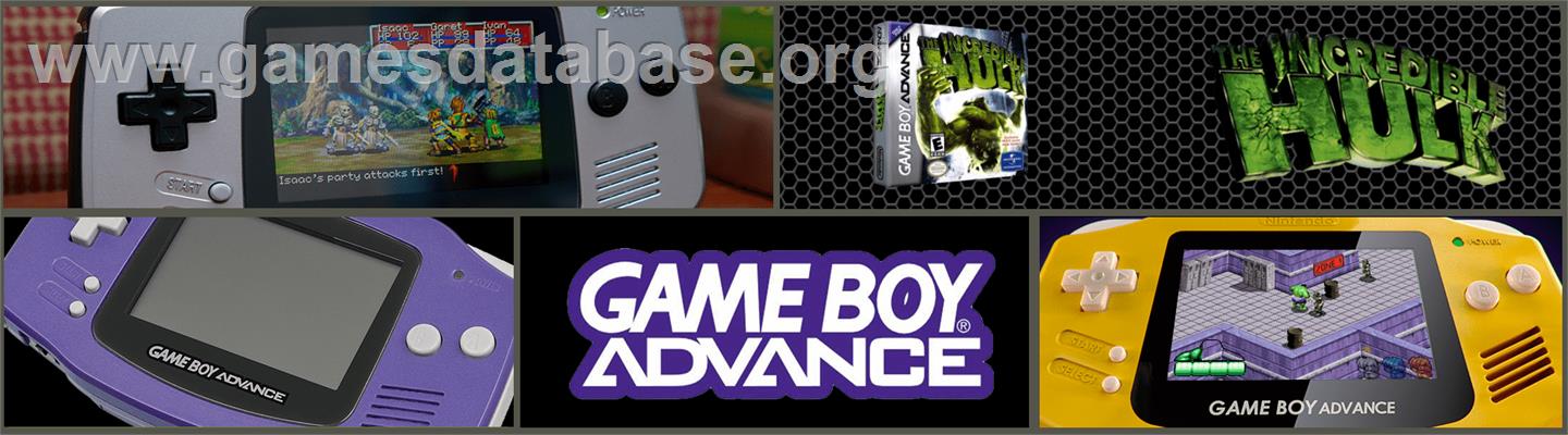 Incredible Hulk - Nintendo Game Boy Advance - Artwork - Marquee