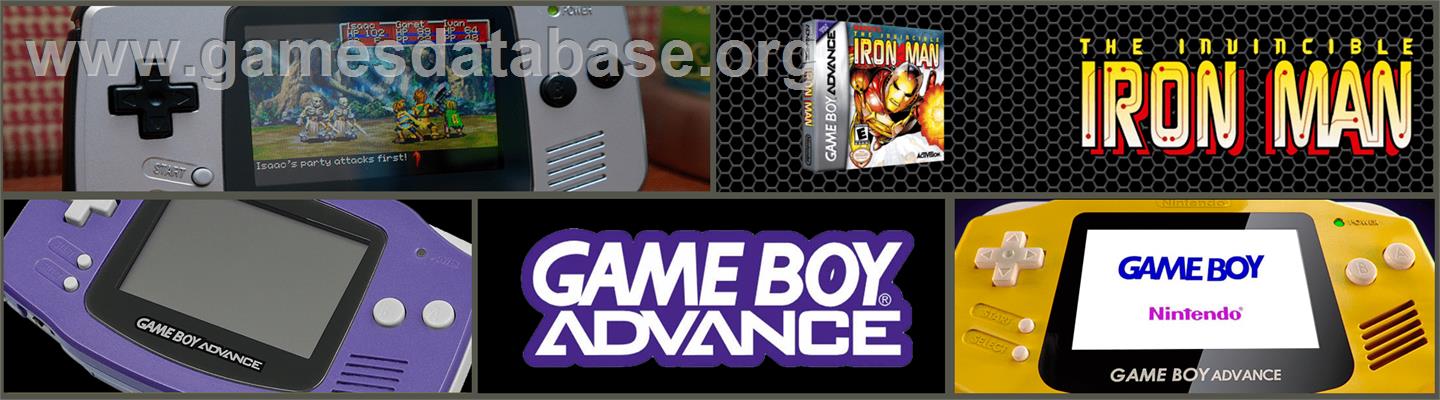 Invincible Iron Man - Nintendo Game Boy Advance - Artwork - Marquee