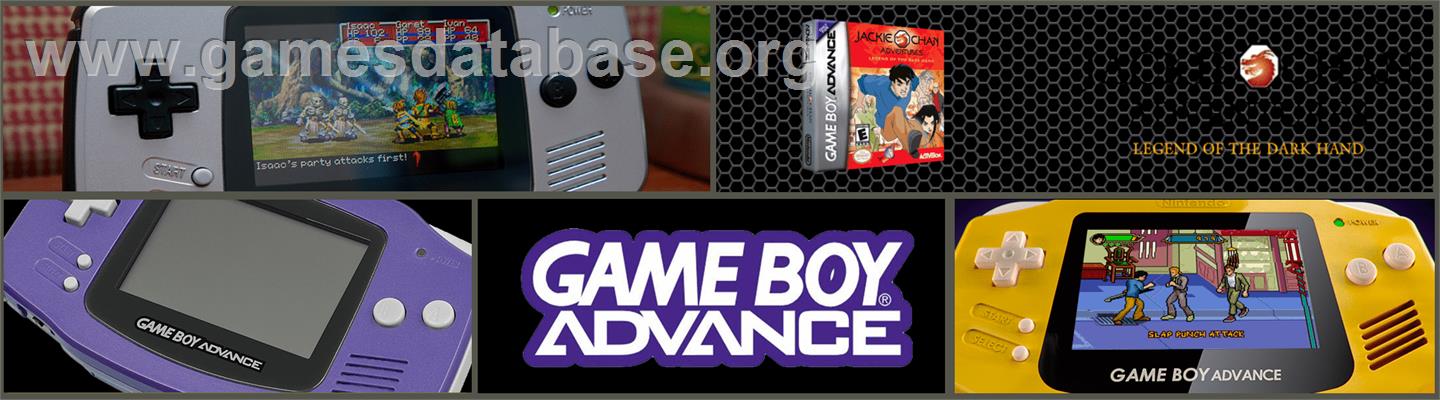 Jackie Chan Adventures: Legend of the Dark Hand - Nintendo Game Boy Advance - Artwork - Marquee