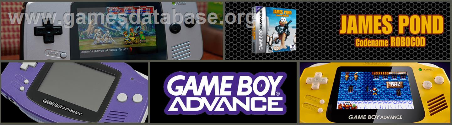 James Pond 2: Codename: RoboCod - Nintendo Game Boy Advance - Artwork - Marquee