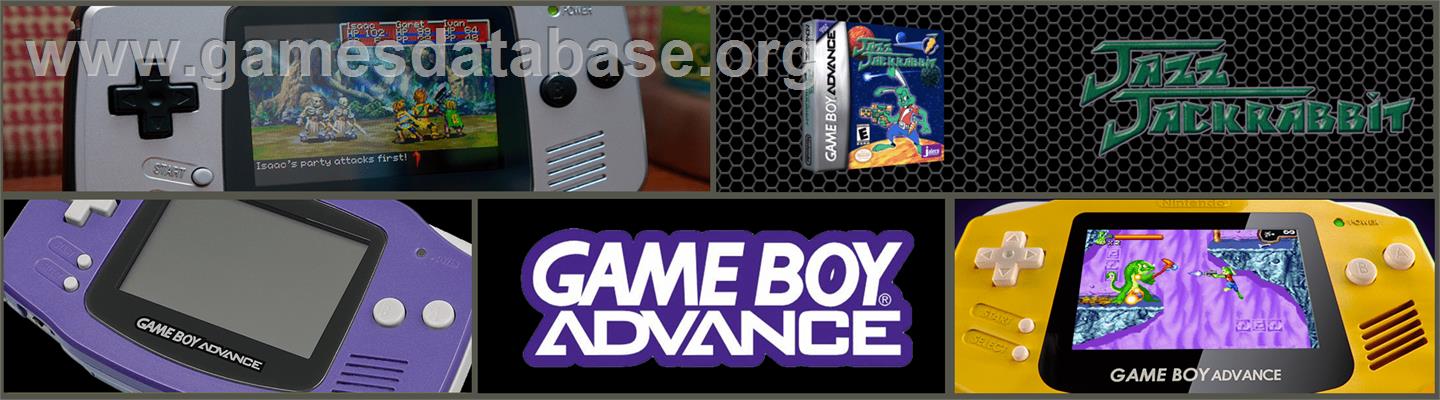 Jazz Jackrabbit - Nintendo Game Boy Advance - Artwork - Marquee