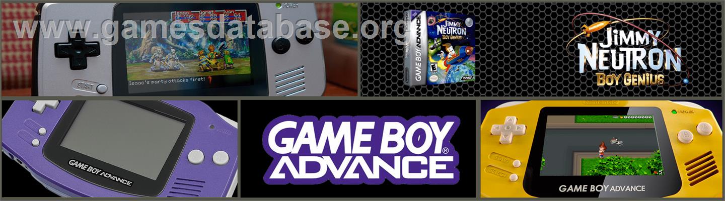 Jimmy Neutron - Boy Genius - Nintendo Game Boy Advance - Artwork - Marquee