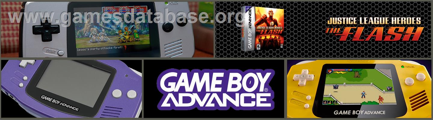Justice League Heroes: The Flash - Nintendo Game Boy Advance - Artwork - Marquee