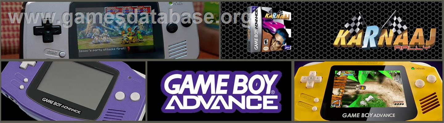 Karnaaj Rally - Nintendo Game Boy Advance - Artwork - Marquee