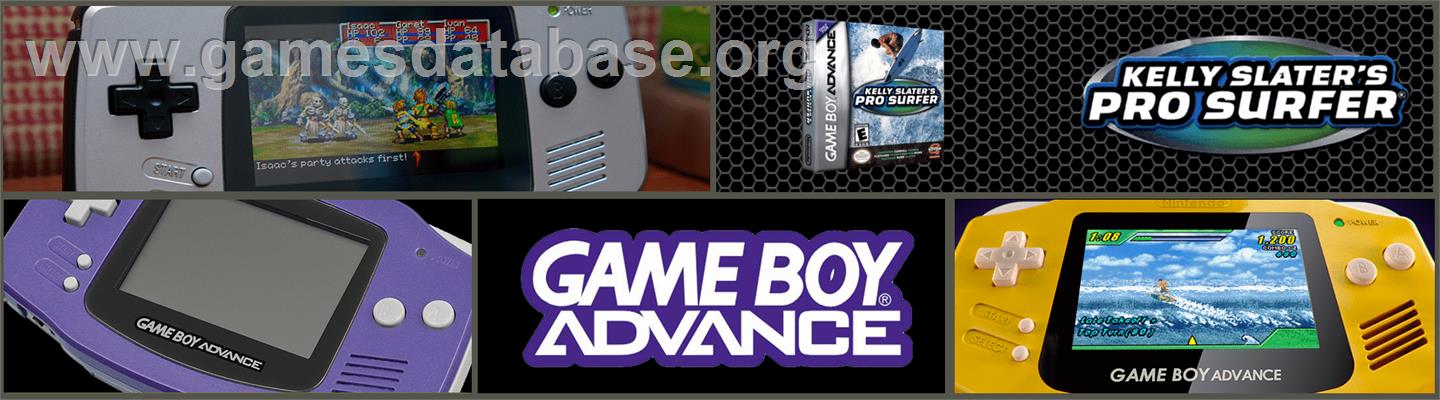 Kelly Slater's Pro Surfer - Nintendo Game Boy Advance - Artwork - Marquee