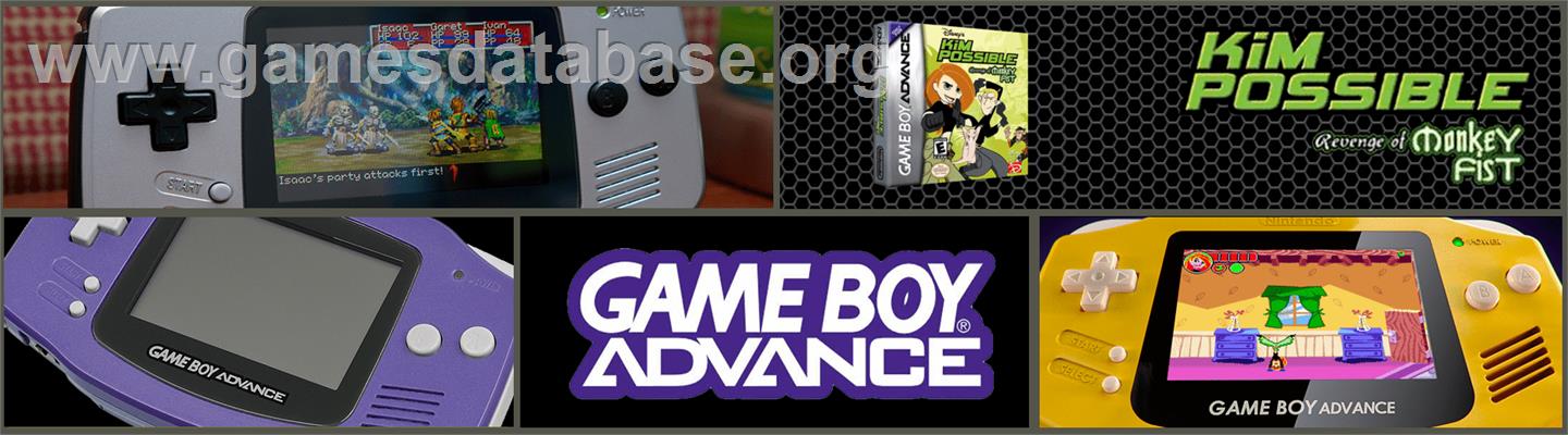 Kim Possible: Revenge of Monkey Fist - Nintendo Game Boy Advance - Artwork - Marquee