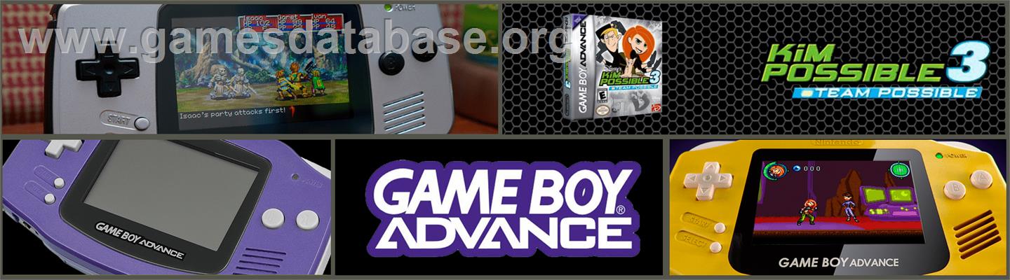 Kim Possible 3: Team Possible - Nintendo Game Boy Advance - Artwork - Marquee