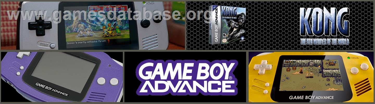 King Kong - The Official Game of the Movie - Nintendo Game Boy Advance - Artwork - Marquee
