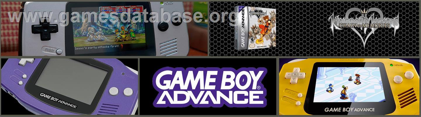 Kingdom Hearts - Chain Of Memories - Nintendo Game Boy Advance - Artwork - Marquee