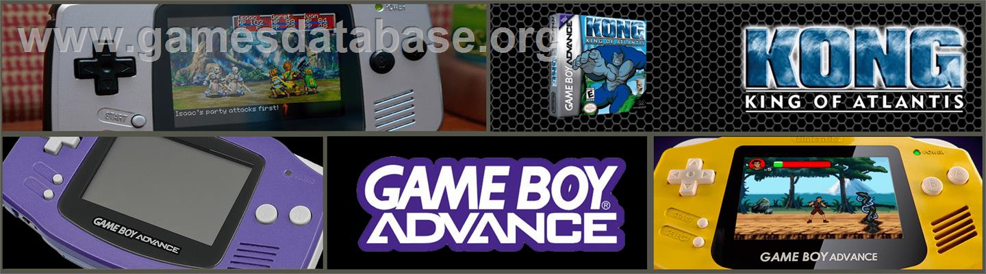 Kong - King In Atlantis - Nintendo Game Boy Advance - Artwork - Marquee