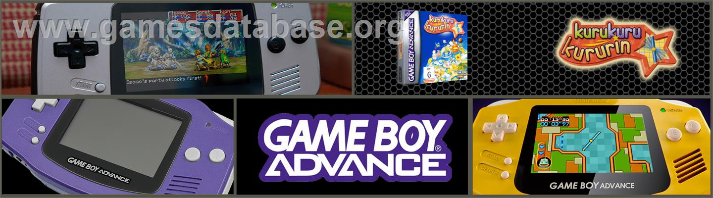 Kuru Kuru Kururin - Nintendo Game Boy Advance - Artwork - Marquee