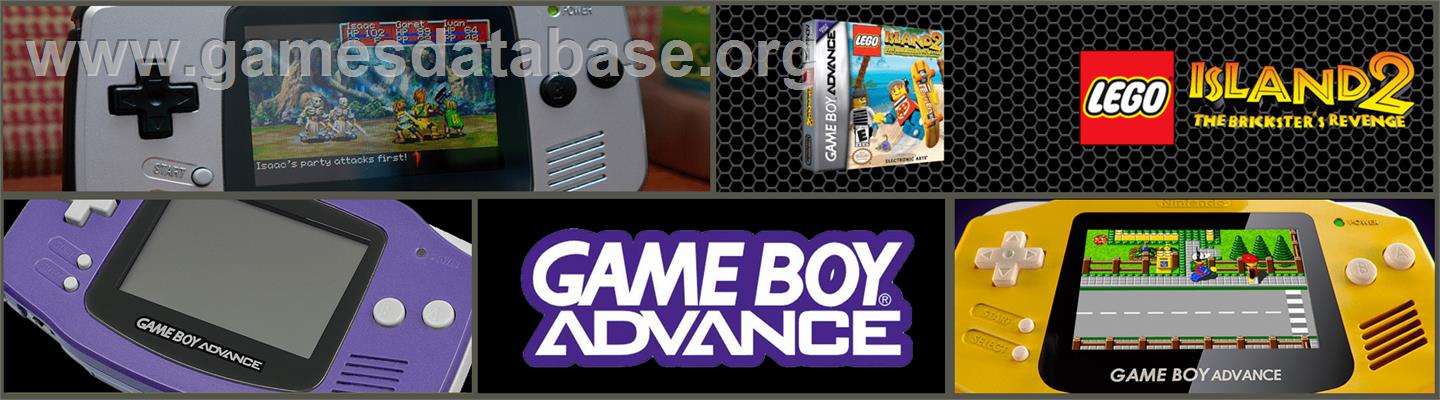 LEGO Island 2: The Brickster's Revenge - Nintendo Game Boy Advance - Artwork - Marquee