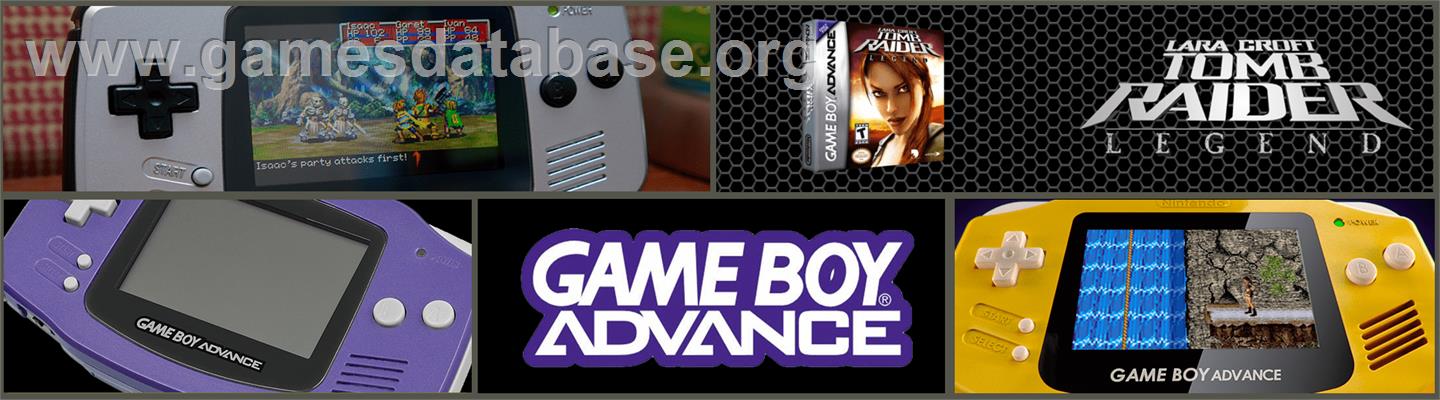 Lara Croft Tomb Raider - Legend - Nintendo Game Boy Advance - Artwork - Marquee