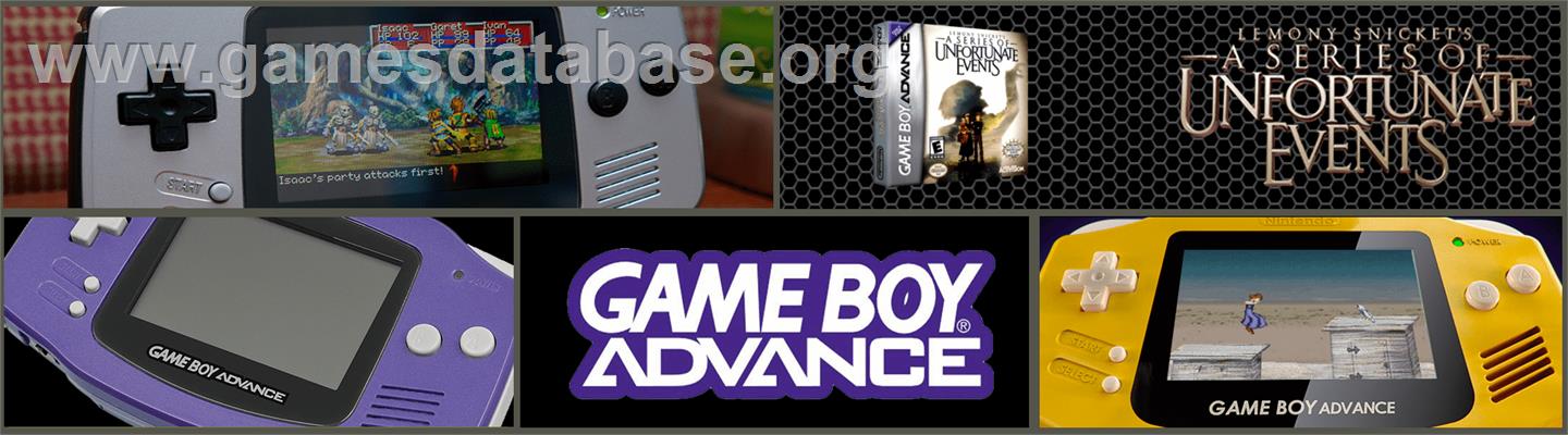 Lemony Snicket's A Series of Unfortunate Events - Nintendo Game Boy Advance - Artwork - Marquee