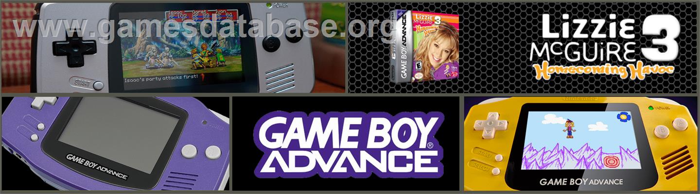 Lizzie McGuire 3: Homecoming Havoc - Nintendo Game Boy Advance - Artwork - Marquee