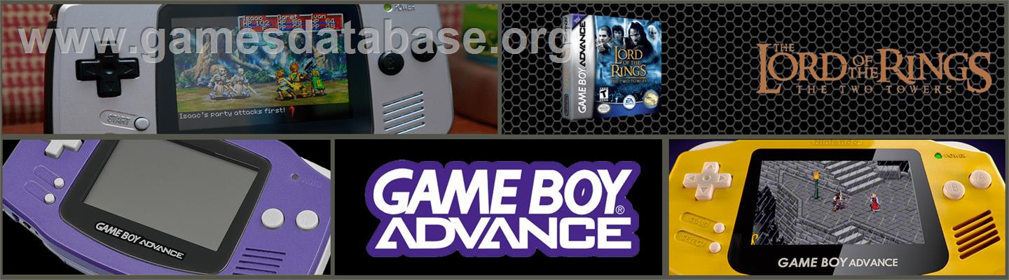 Lord Of The Rings, The - The Two Towers - Nintendo Game Boy Advance - Artwork - Marquee