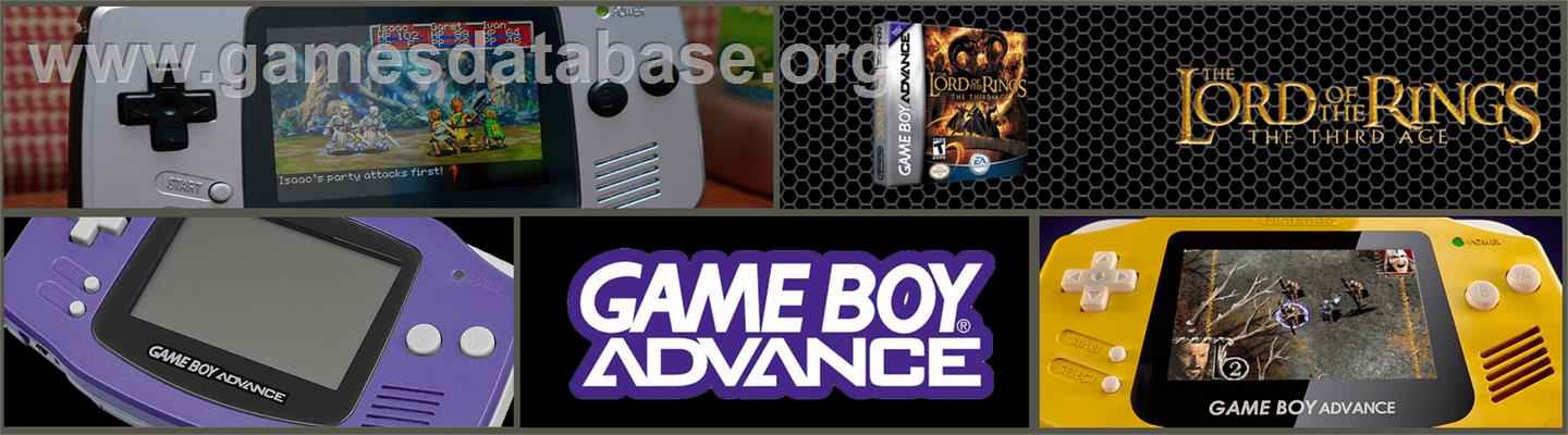 Lord of the Rings: The Third Age - Nintendo Game Boy Advance - Artwork - Marquee