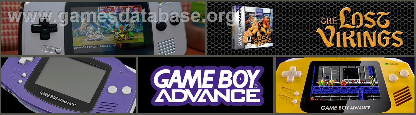 Lost Vikings - Nintendo Game Boy Advance - Artwork - Marquee