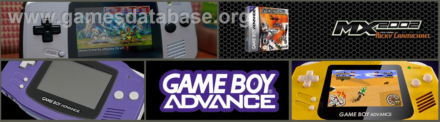 MX 2002 featuring Ricky Carmichael - Nintendo Game Boy Advance - Artwork - Marquee