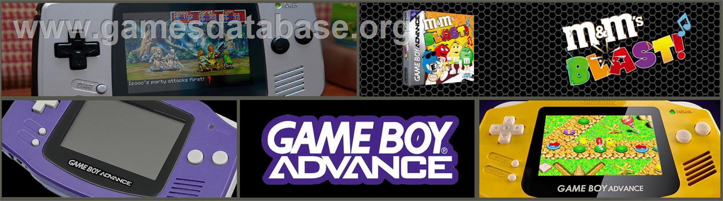 M And M's - Blast! - Nintendo Game Boy Advance - Artwork - Marquee