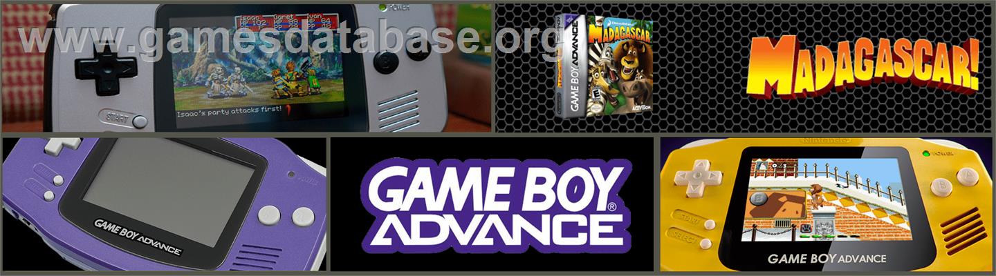 Madagascar - Nintendo Game Boy Advance - Artwork - Marquee