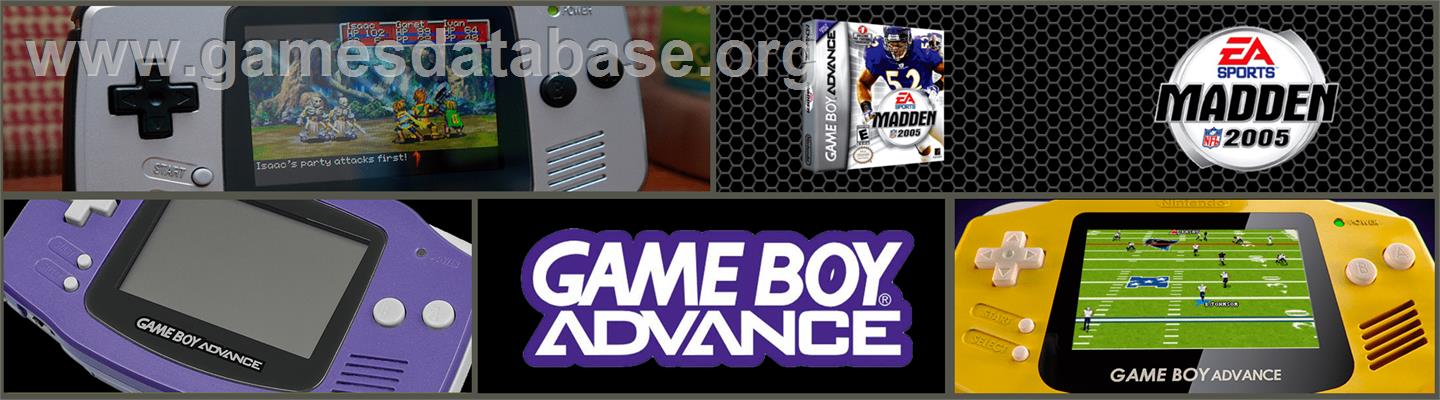 Madden NFL 2005 - Nintendo Game Boy Advance - Artwork - Marquee