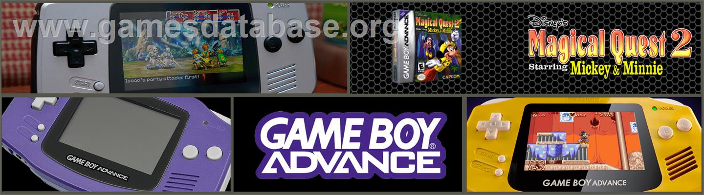 Magical Quest 2 Starring Mickey And Minnie - Nintendo Game Boy Advance - Artwork - Marquee