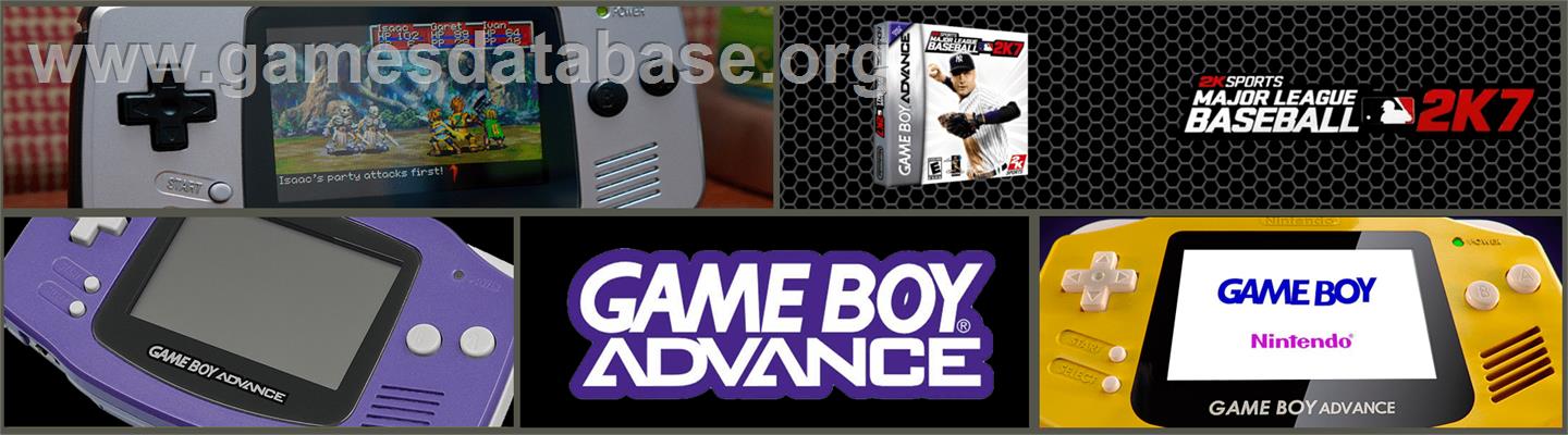 Major League Baseball 2k7 - Nintendo Game Boy Advance - Artwork - Marquee