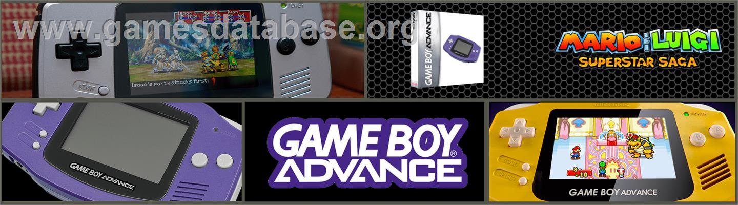 Mario And Luigi - Superstar Saga - Nintendo Game Boy Advance - Artwork - Marquee