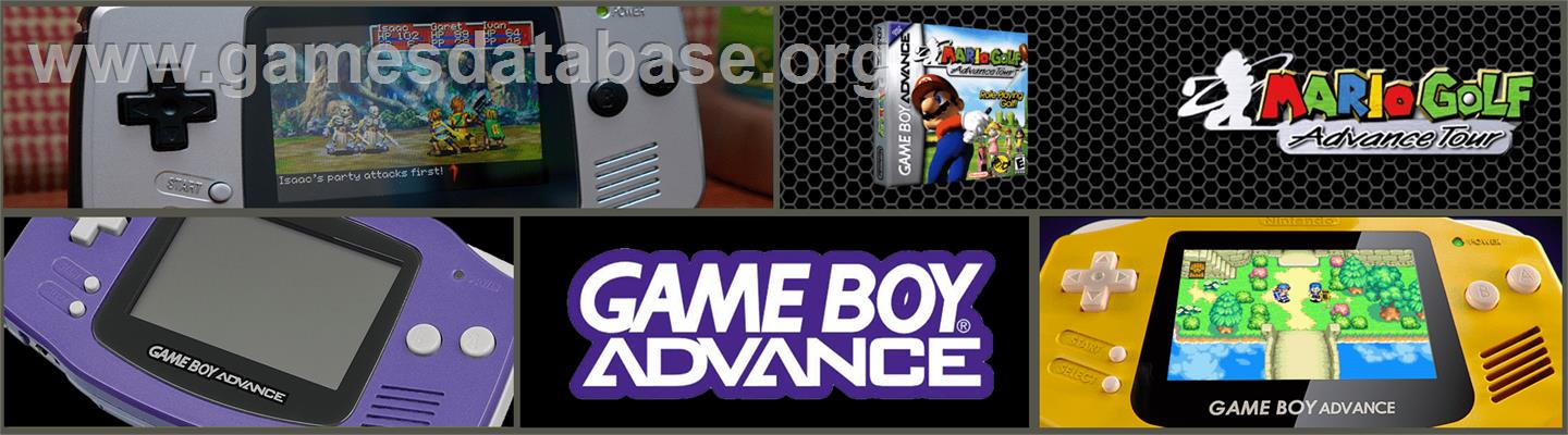 Mario Golf: Advance Tour - Nintendo Game Boy Advance - Artwork - Marquee