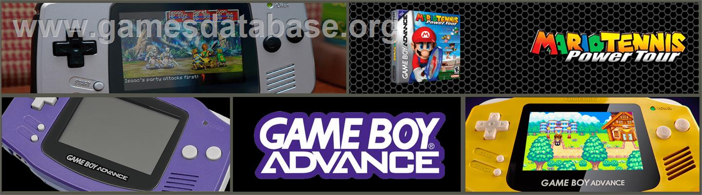 Mario Tennis: Power Tour - Nintendo Game Boy Advance - Artwork - Marquee