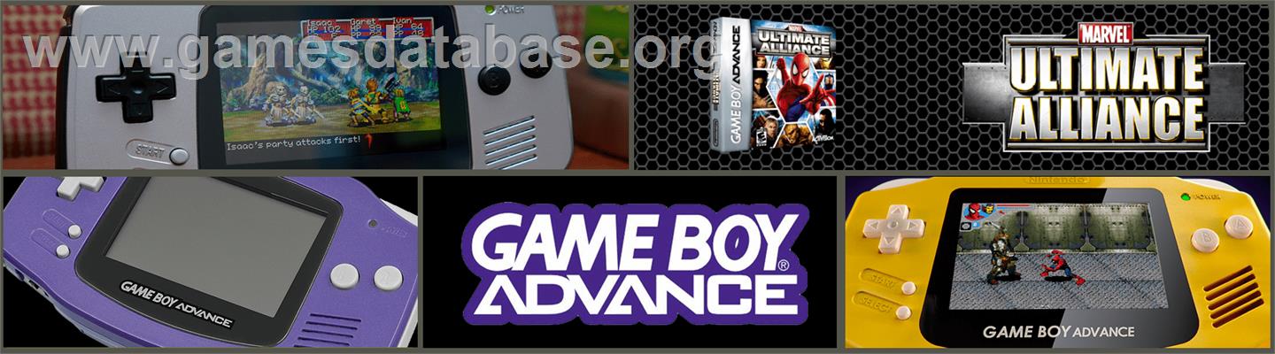 Marvel Ultimate Alliance - Nintendo Game Boy Advance - Artwork - Marquee