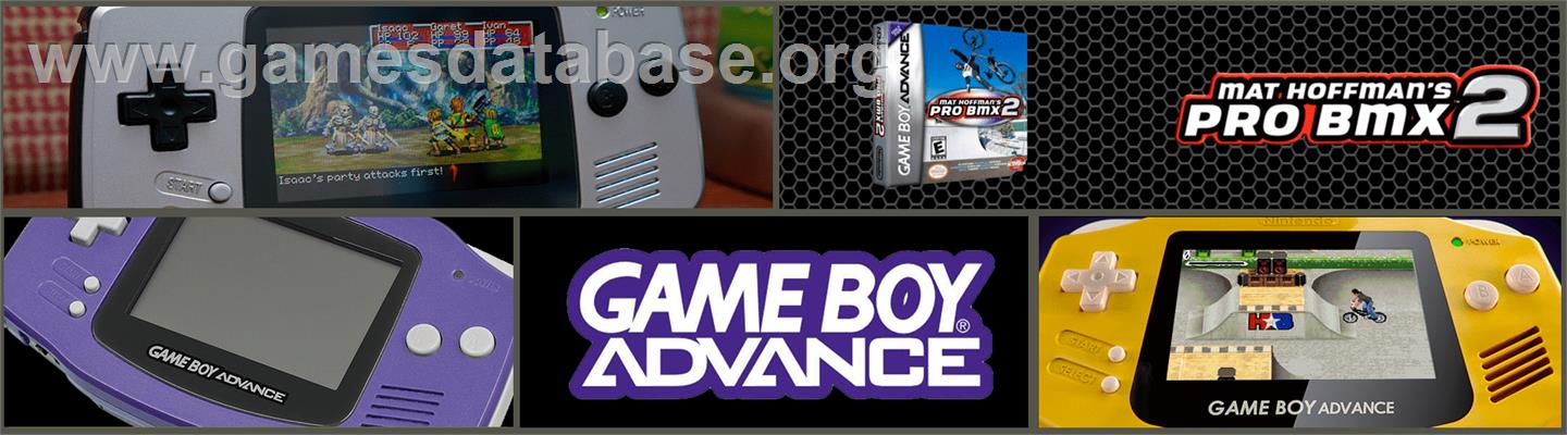 Mat Hoffman's Pro Bmx 2 - Nintendo Game Boy Advance - Artwork - Marquee