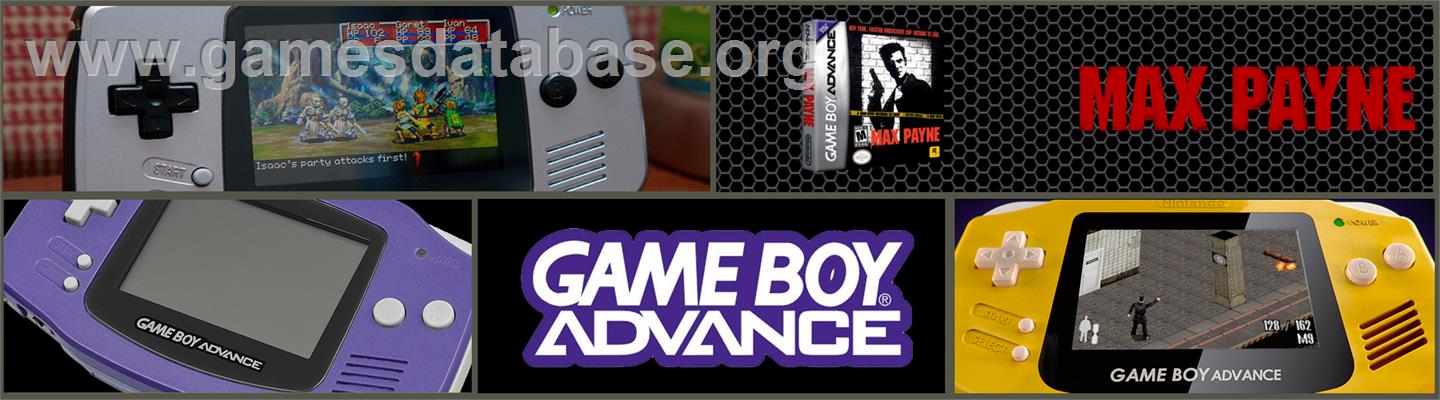 Max Payne - Nintendo Game Boy Advance - Artwork - Marquee