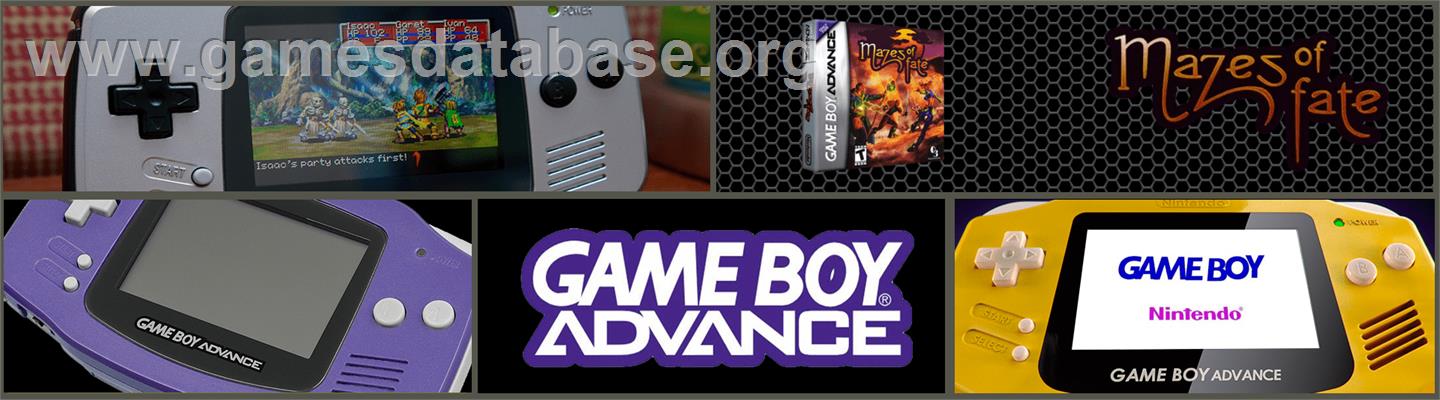 Mazes of Fate - Nintendo Game Boy Advance - Artwork - Marquee
