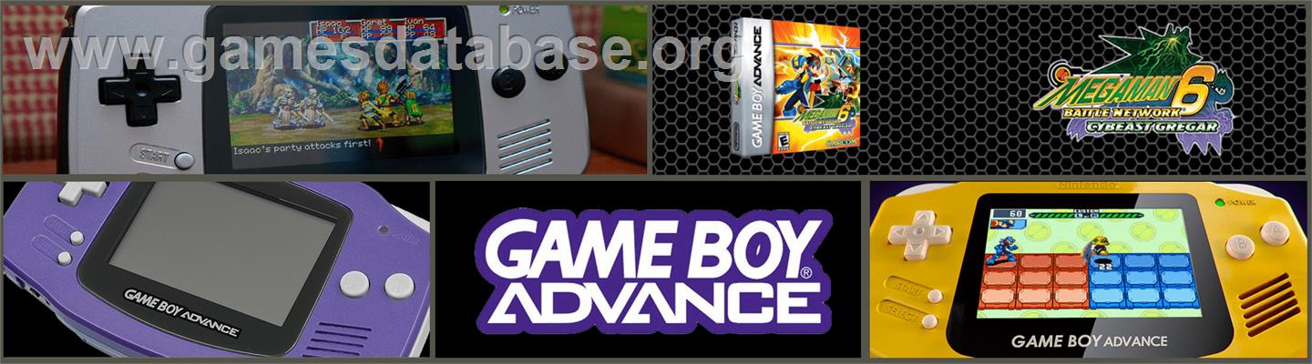 Mega Man Battle Network 6: Cybeast Gregar - Nintendo Game Boy Advance - Artwork - Marquee