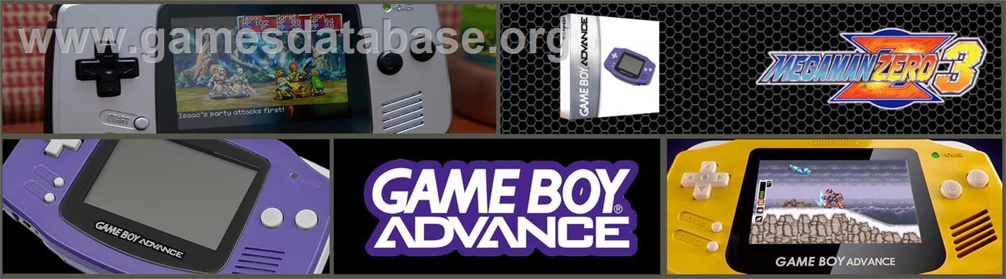 Mega Man Zero 3 - Nintendo Game Boy Advance - Artwork - Marquee