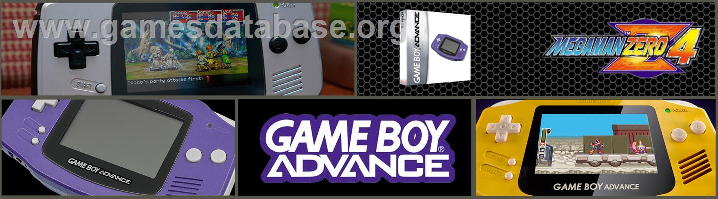 Mega Man Zero 4 - Nintendo Game Boy Advance - Artwork - Marquee