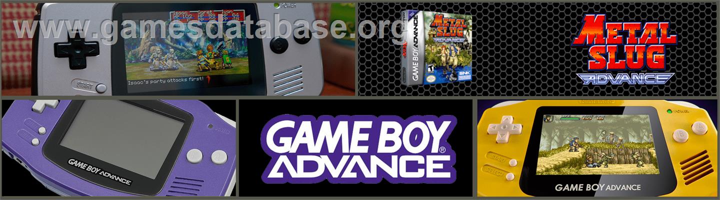 Metal Slug Advance - Nintendo Game Boy Advance - Artwork - Marquee
