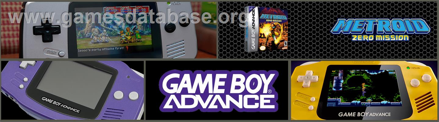Metroid: Zero Mission - Nintendo Game Boy Advance - Artwork - Marquee
