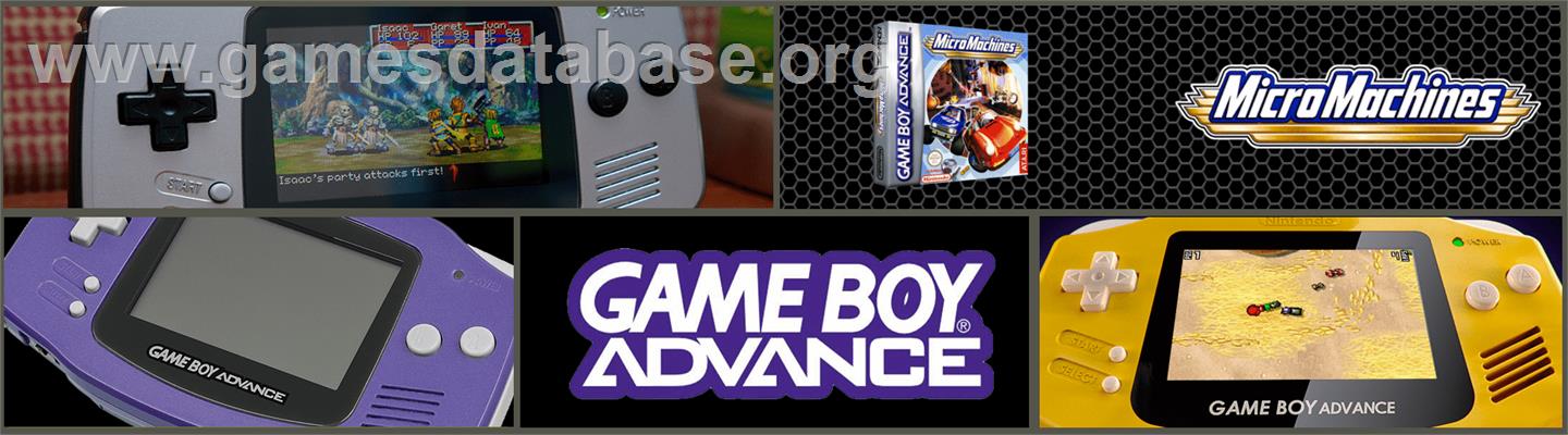 Micro Machines - Nintendo Game Boy Advance - Artwork - Marquee
