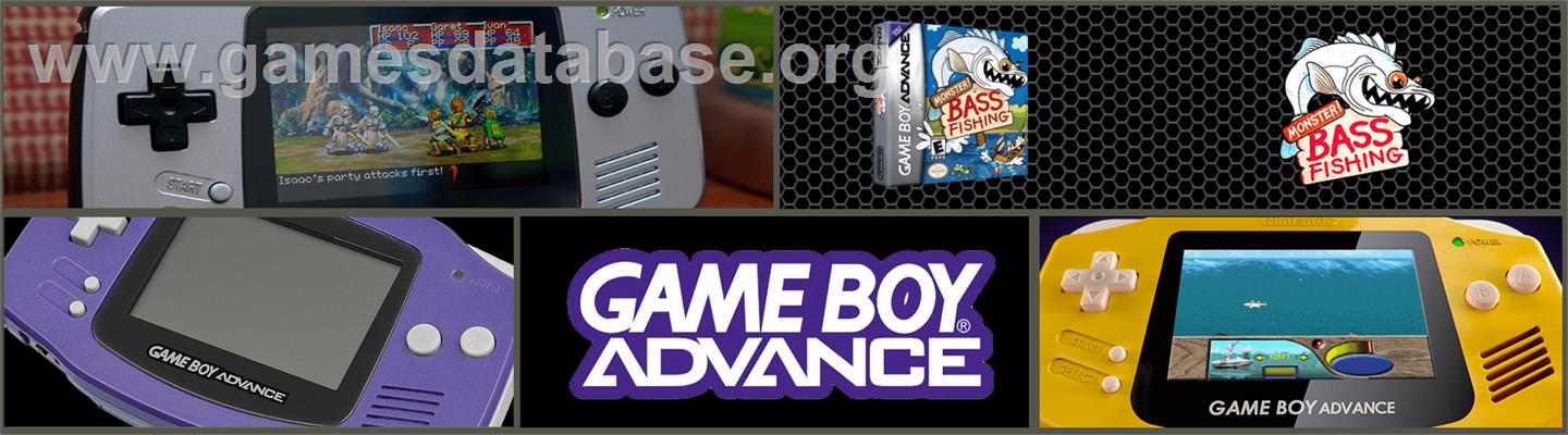 Monster! Bass Fishing - Nintendo Game Boy Advance - Artwork - Marquee