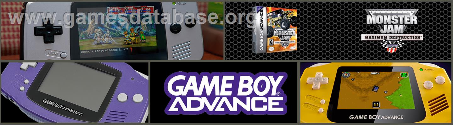 Monster Jam: Maximum Destruction - Nintendo Game Boy Advance - Artwork - Marquee