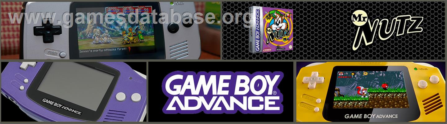 Mr. Nutz - Nintendo Game Boy Advance - Artwork - Marquee