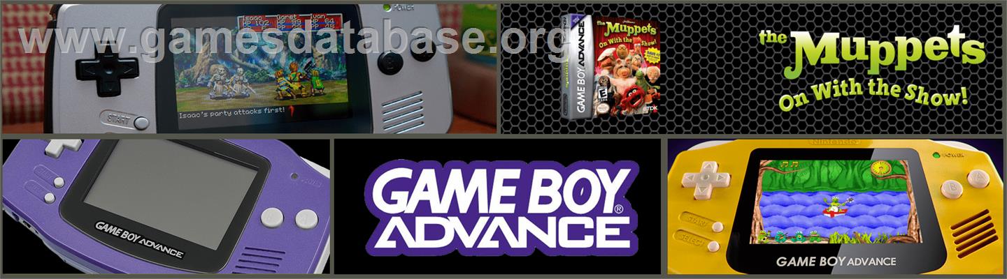 Muppets: On with the Show - Nintendo Game Boy Advance - Artwork - Marquee