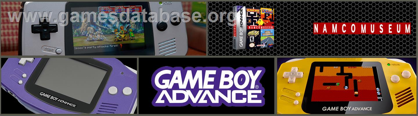 Namco Museum - Nintendo Game Boy Advance - Artwork - Marquee