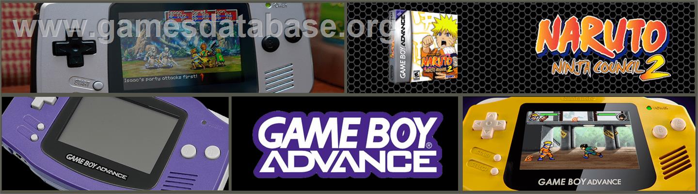 Naruto: Ninja Council 2 - Nintendo Game Boy Advance - Artwork - Marquee